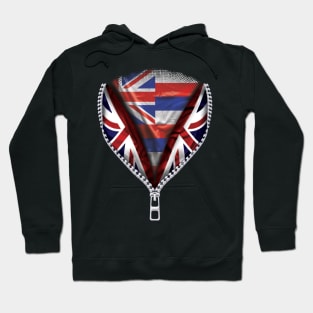 Hawaiian Flag  Hawaii Flag zipped British Flag - Gift for Hawaiian From Hawaii Hoodie